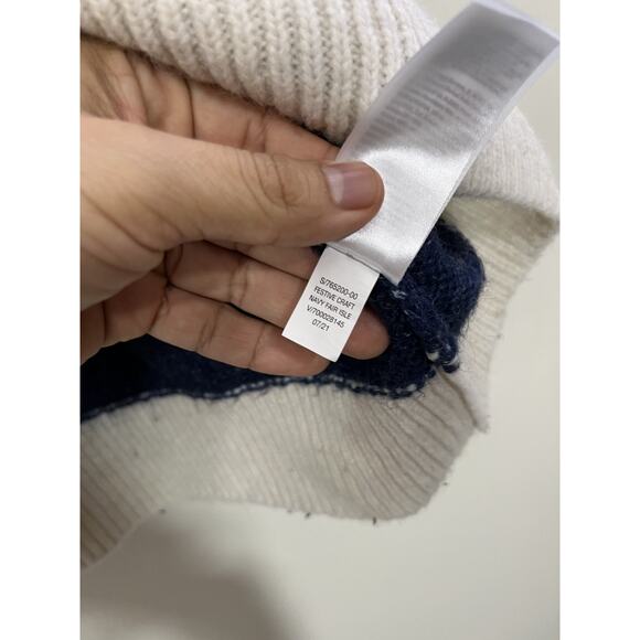 Nordic Scandi Lopapeysa Wool Blend Sweater L Chunky Knit Cottagecore Cozy - Picture 8 of 13